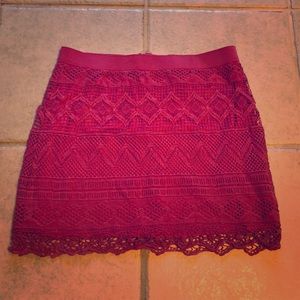 American Eagle Outfitters Crochet Skirt